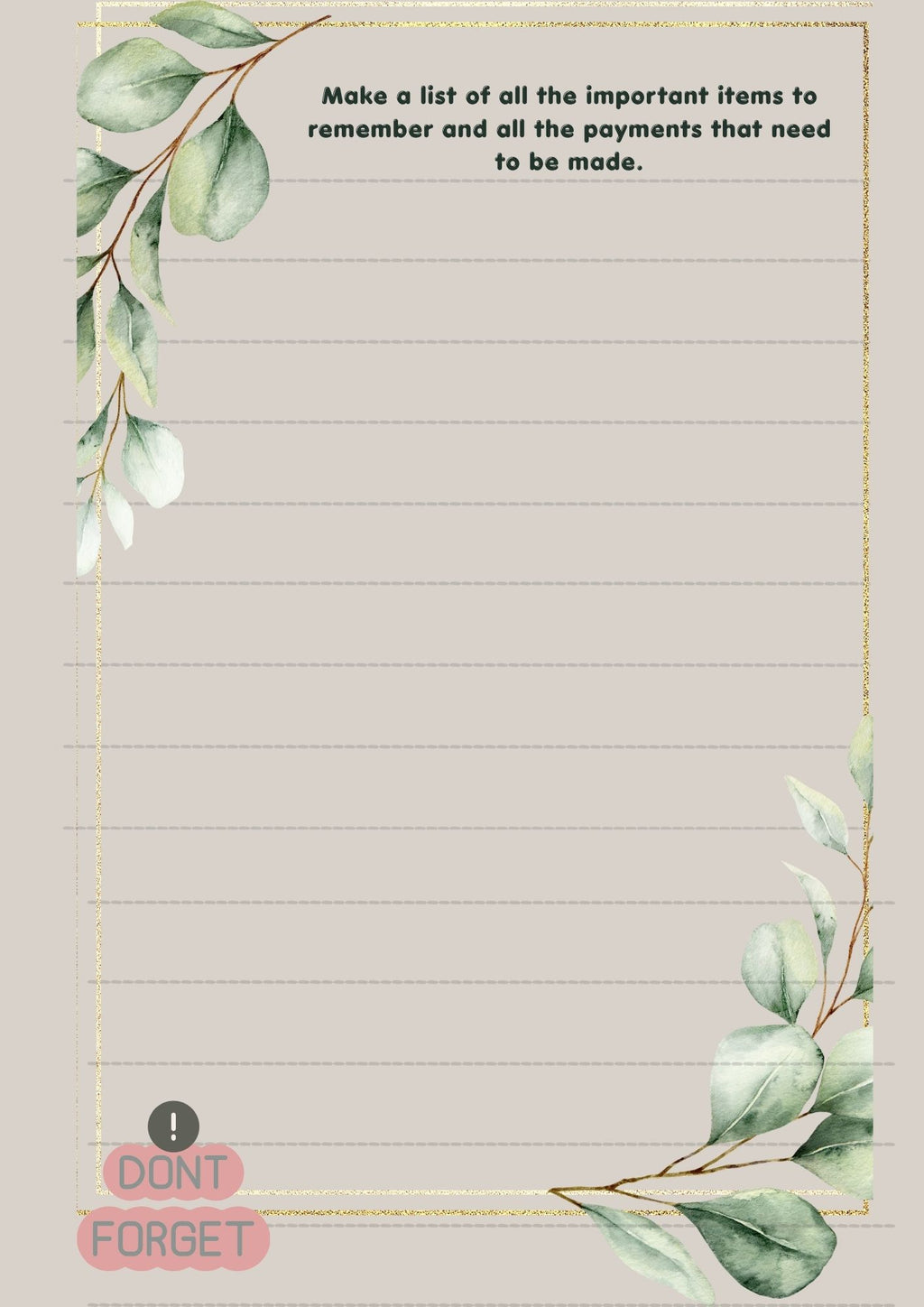 Trust the Path: Grief Workbook