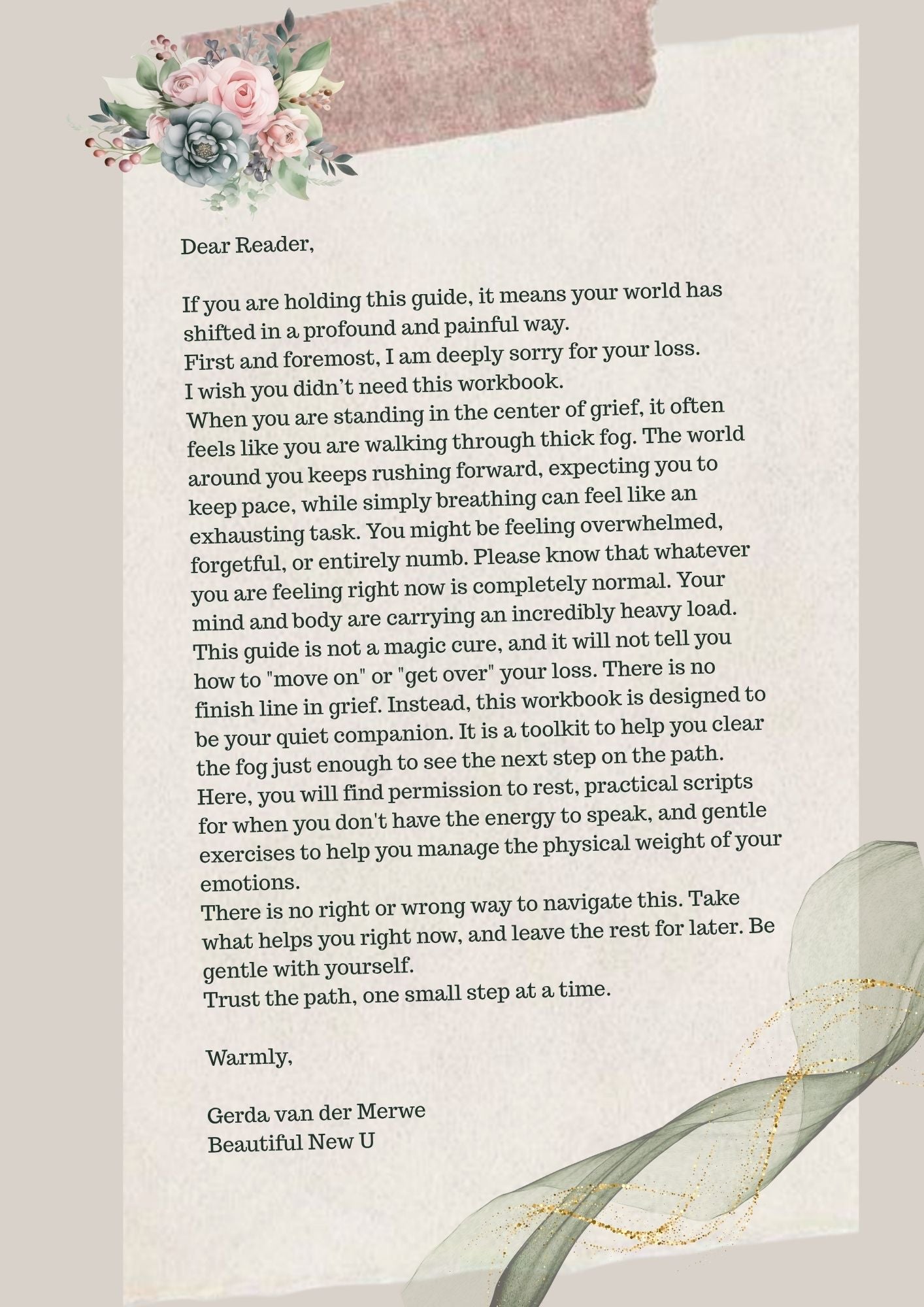 Trust the Path: Grief Workbook