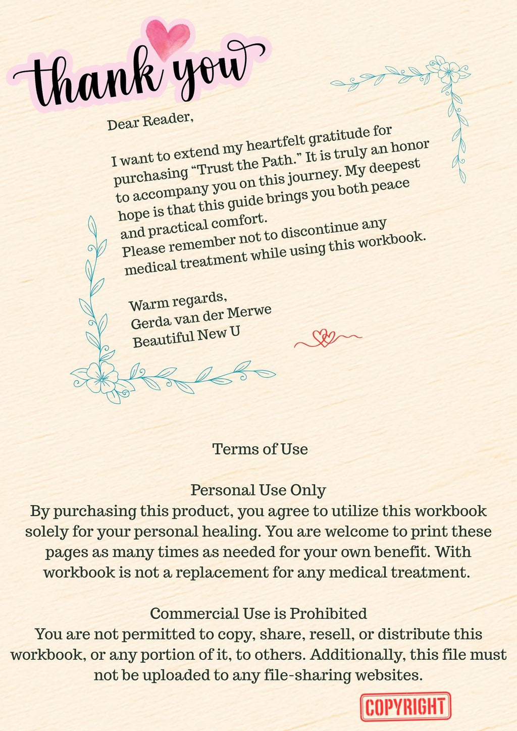 Trust the Path: Grief Workbook